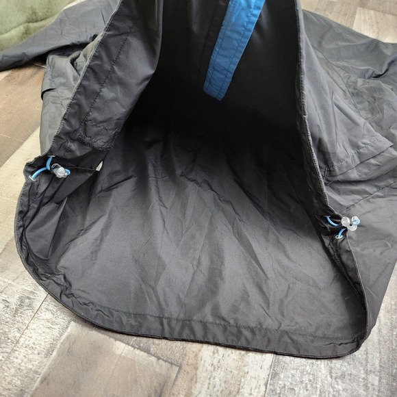 Mens Eddie Bauer size XL Tall Black Vented Packable Windbreaker Jacket - Picture 7 of 8